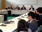Students of the Diplomatic School meeting with P. Hovhannisyan