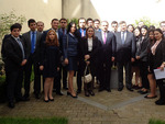 Students of the Diplomatic School meeting with T. Margaryan