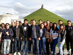 Students of the Diplomatic School at the Watreloo Monument 